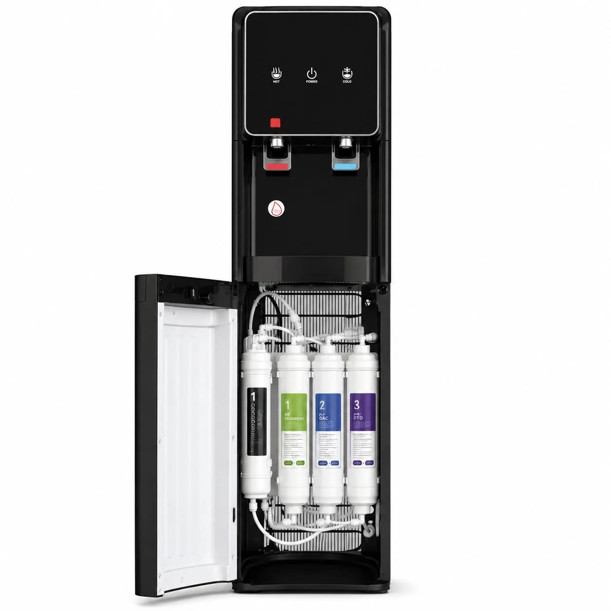 Vista 2 de Bbagua Dispensador de Agua con Ósmosis Inversa 5 Etapas, Frío y Caliente